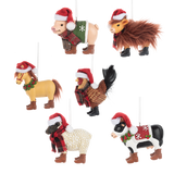 Christmas Farm Animal Ornament by Ganz®