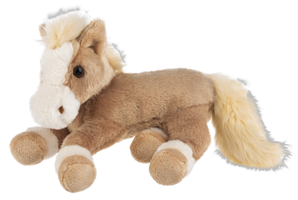 Ganz Plush horse toy with a white mane on a white background