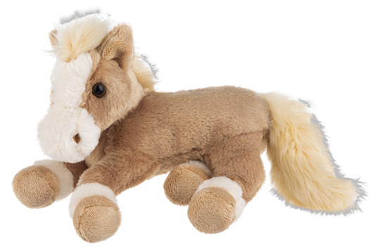 Ganz Plush horse toy with a white mane on a white background