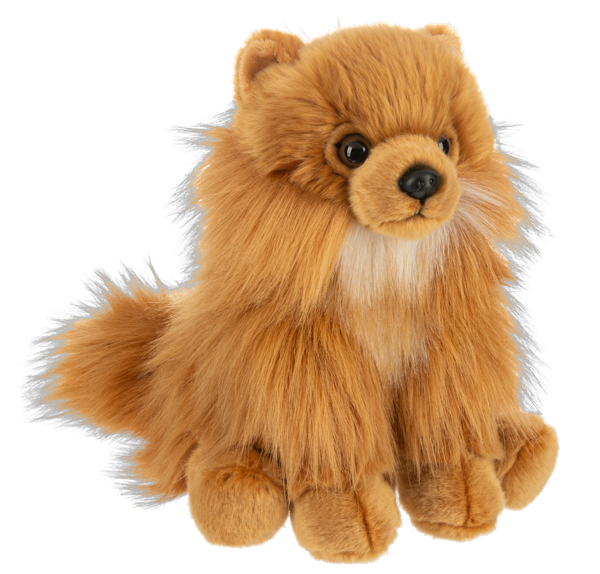 Pomeranian Stuffy from Ganz on a white background