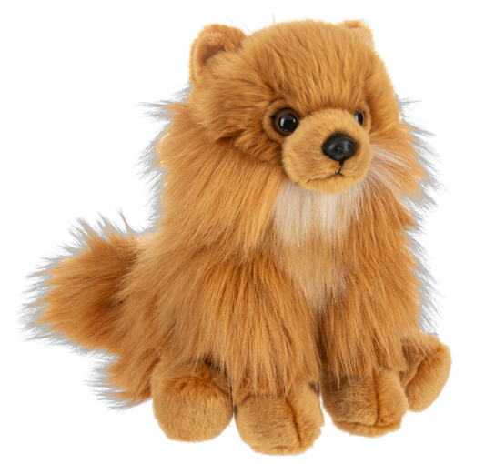 Pomeranian Stuffy from Ganz on a white background