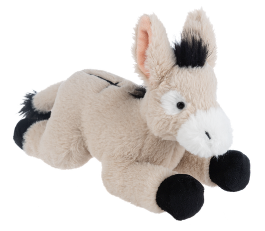 Donkey stuffy from Ganz on a white background