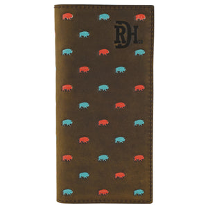 Bison Pattern Men's Rodeo Wallet by Red Dirt Hat Co®