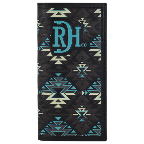 Southwest Black & Blue Men's Rodeo Wallet by Red Dirt Hat Co®