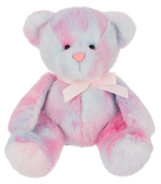colorful teddy bear from Ganz on a white background