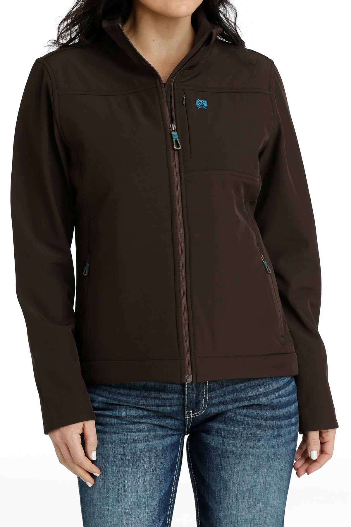 Brown Serape Logo Softshell Women's Jacket by Cinch®