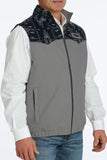 Navy & Grey Wooly Men's Vest by Cinch®