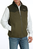 Olive Wooly Men's Vest by Cinch®