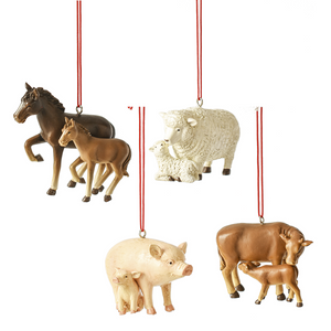 Farm Animal Mom & Baby Ornament by Ganz®