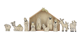 Wood Grain Nativity Set by Ganz®