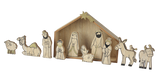 Wood Grain Nativity Set by Ganz®