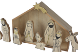 Wood Grain Nativity Set by Ganz®