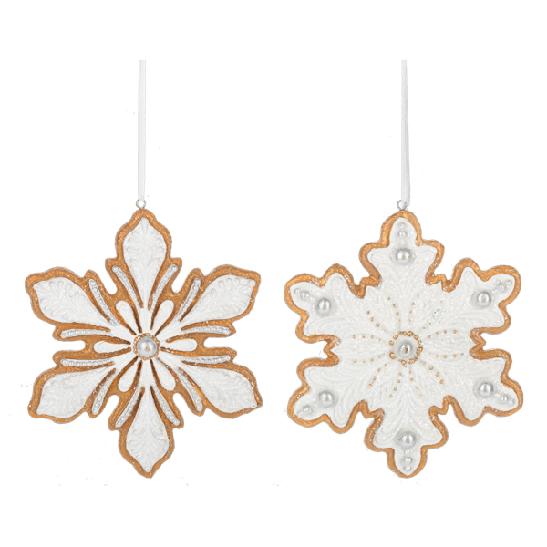 Frosted Snowflake Ornament by Ganz®
