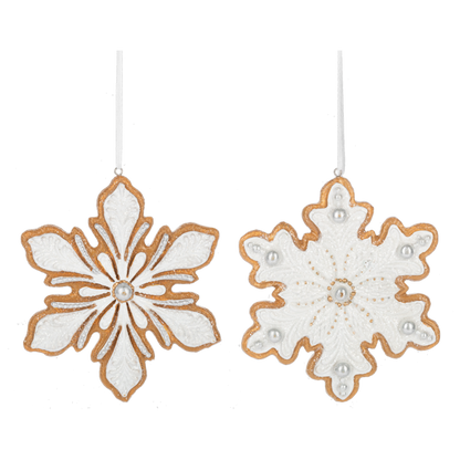 Frosted Snowflake Ornament by Ganz®