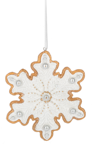 Frosted Snowflake Ornament by Ganz®