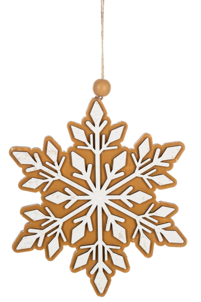 christmas tree decorations by Ganz in the shape of a snowflake