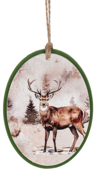 Oval Woodland Animal Ornament by Ganz®