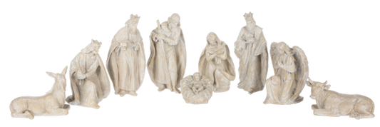 9pc Woodgrain Nativity Set by Ganz®