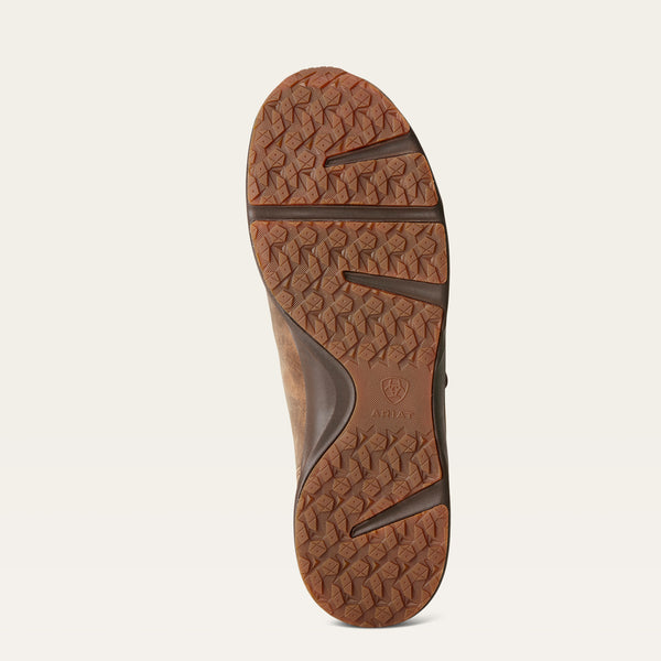 sole of an Ariat shoe on a white background