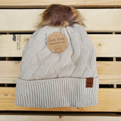 Mainstay Pom Toque by Britt's Knits®