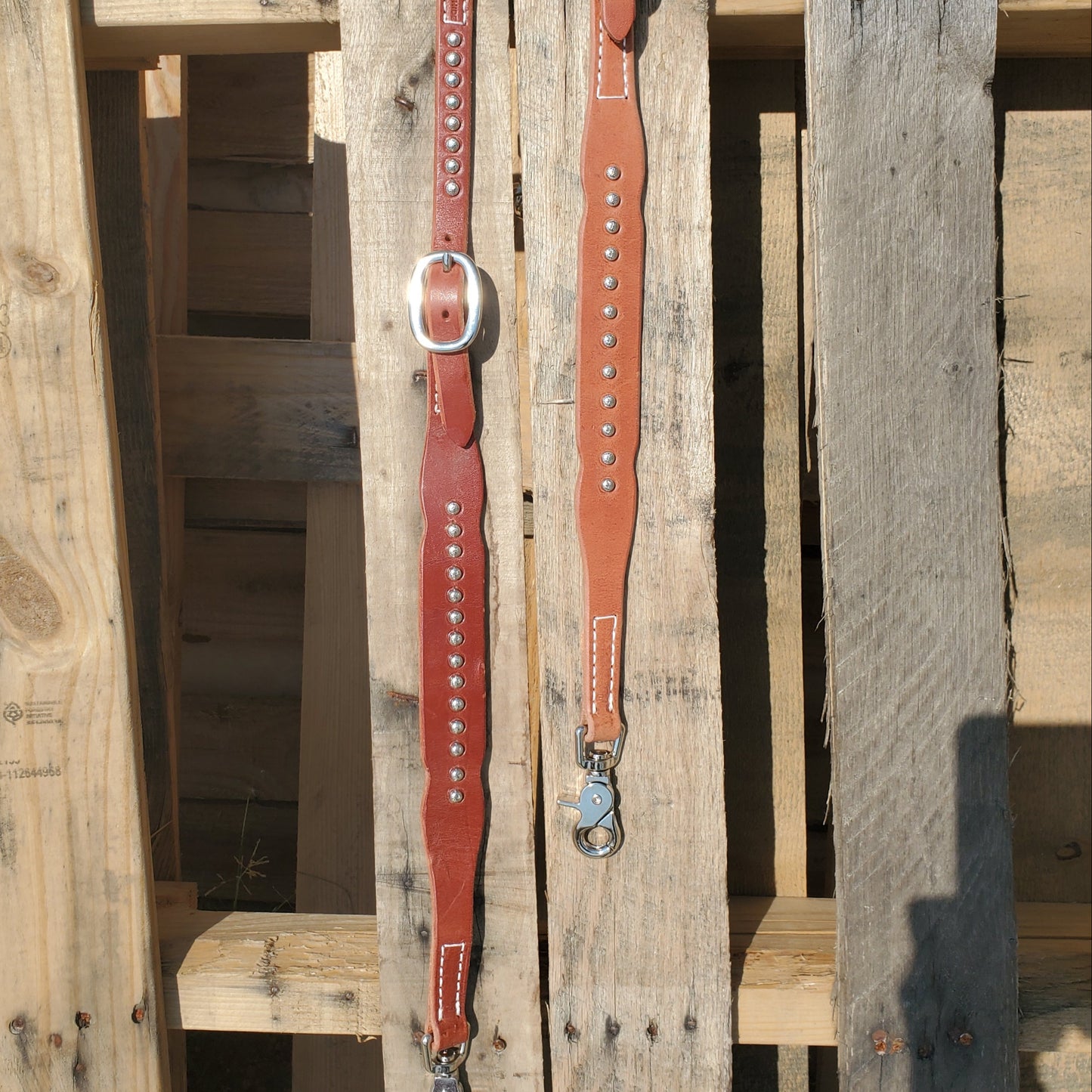Leather & Spots Wither Strap by Western Rawhide®