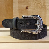 Black Laser Engraved Women's Belt by Ariat®