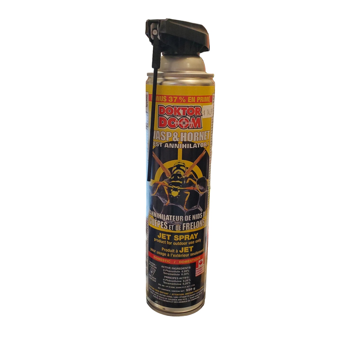 A can of Doctor Doom Fast and Heavy Insect Killer