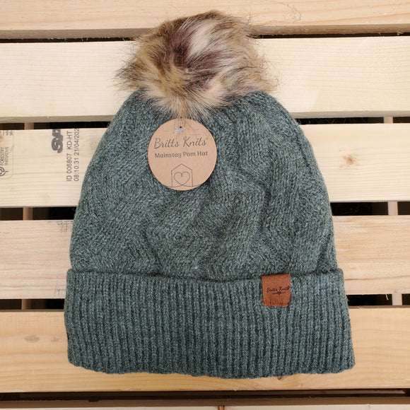Mainstay Pom Toque by Britt's Knits®