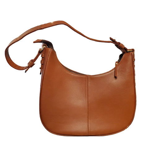 Brown leather handbag 