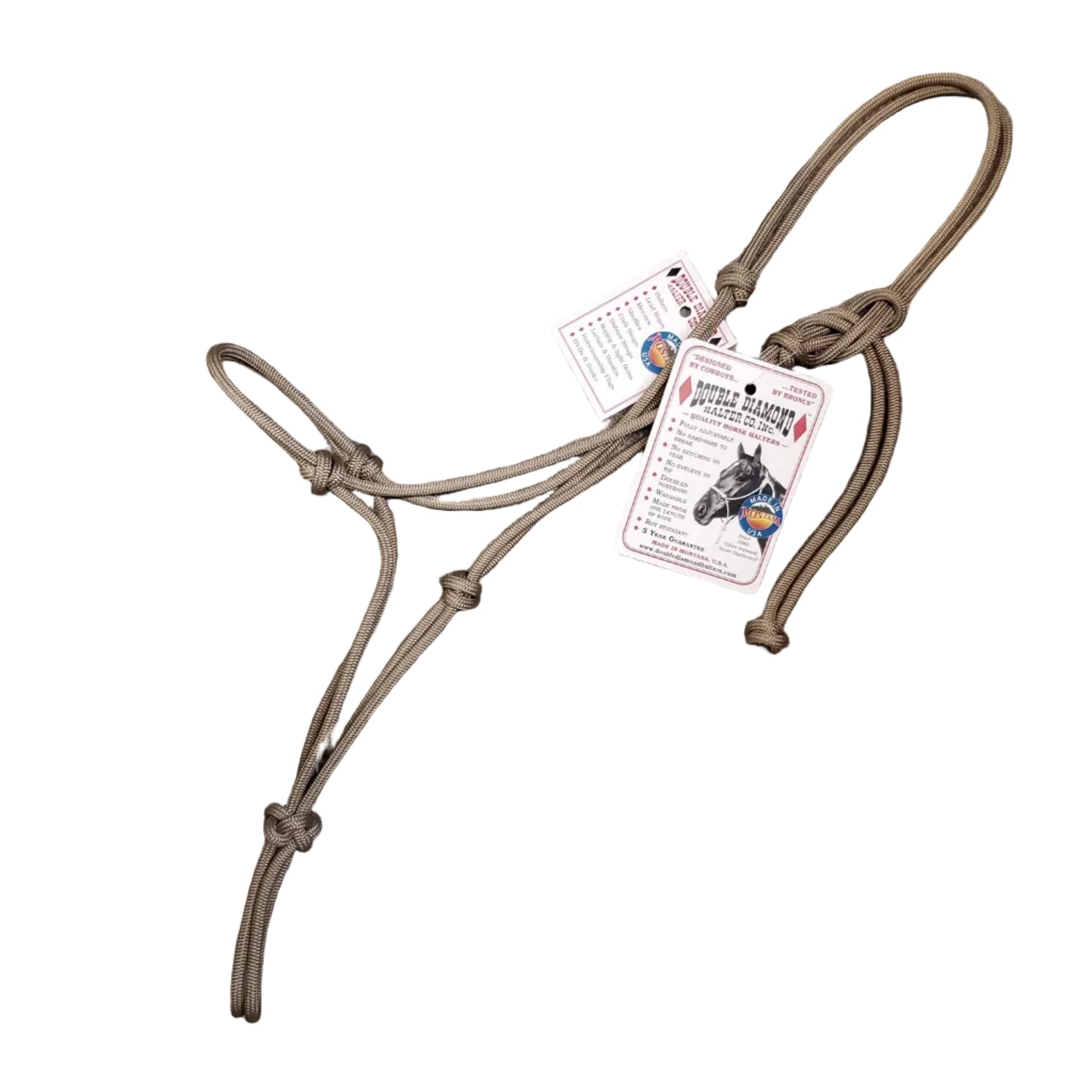 'The Buck Brannaman Collection' #124 Series Rope Halter by Double Diamond -COB SIZE