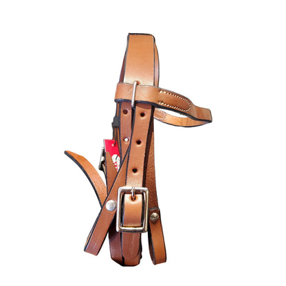Brown leather bridle