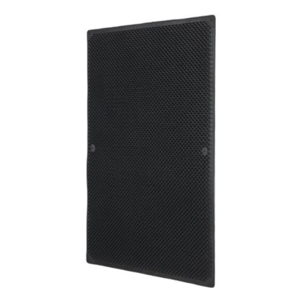 black rubber matt with tiny nubs on a white background