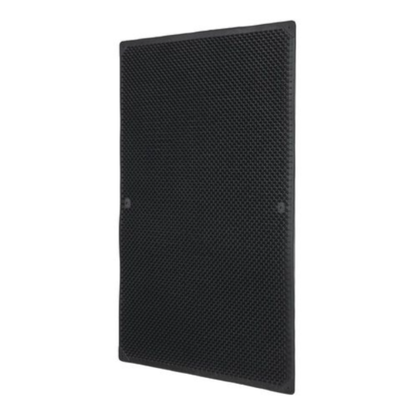 black rubber matt with tiny nubs on a white background