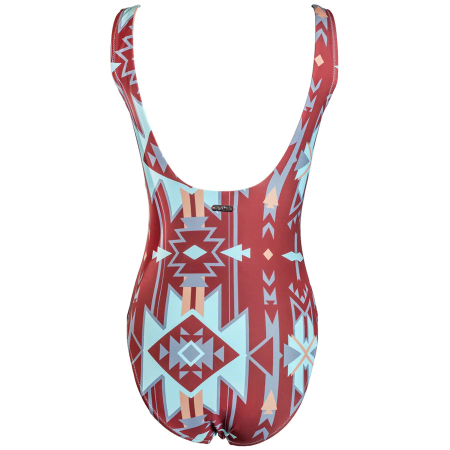 Rust & Aztec 'Ollie' Women's One Piece Swimsuit by Hooey®