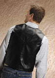 Black Leather Men's Vest by Roper®