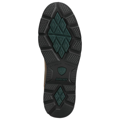 the outsole of a cowboy boot with an ariat logo on it