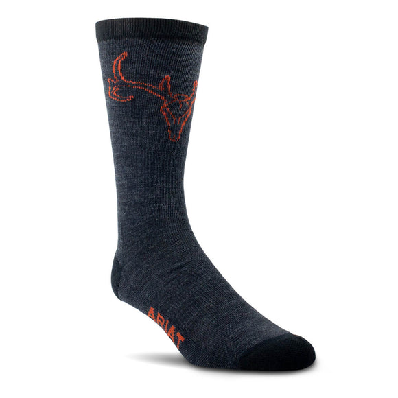 'Mount' Mid Calf Everyday Performance Wool Socks by AriatTEK®