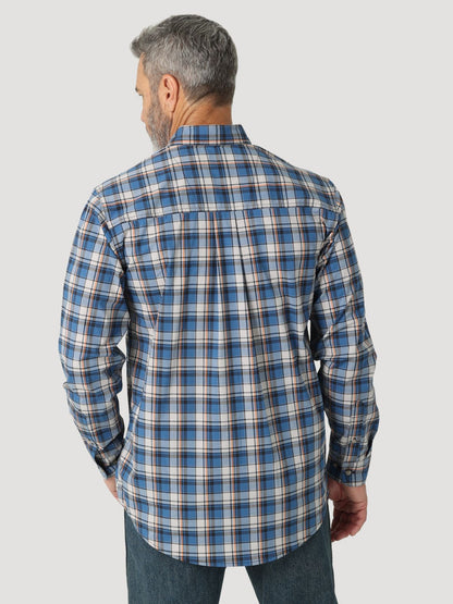 Rugged Wear™ Blue Plaid Men's Shirt by Wrangler®