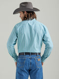 Troubadour™ George Strait™ Green Striped Men's Shirt by Wrangler®
