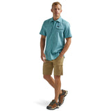 ATG™ Ocean Blue Short Sleeve Men's Shirt by Wrangler®