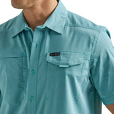 ATG™ Ocean Blue Short Sleeve Men's Shirt by Wrangler®