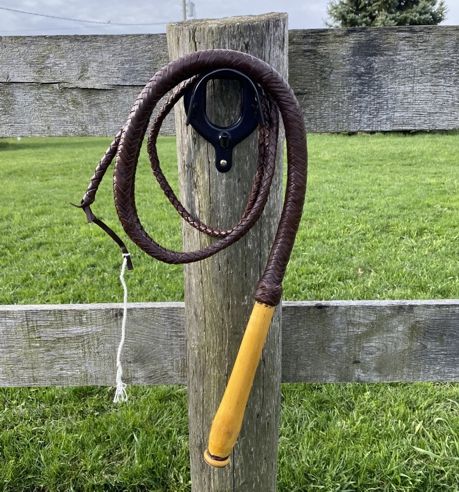 Leather Braided Bull Whip