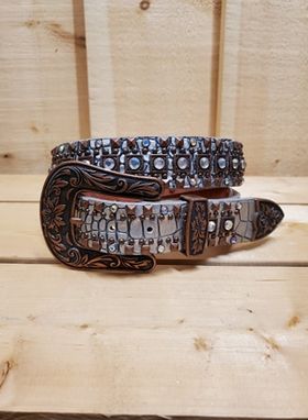 Studs and Sparkle Women's Belt by Nocona