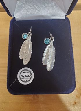 Silver Freedom Feather Earrings by Montana Silversmiths®