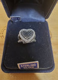 Cubic Zirconia Heart Ring by Montana Silversmiths