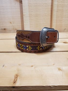 Buckstitch Beaded Men's Belt by Hooey