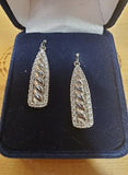 Rope and Crystal Earrings by Montana Silversmiths