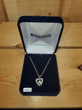 Dancing Cubic Zirconia Heart Necklace by Montana Silversmiths®