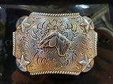 Horse & Stars Buckle by Nocona