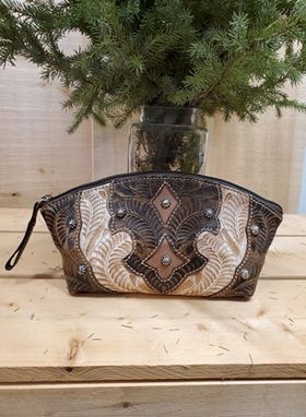 Small Leather Accessory Bag by American West
